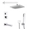 Thermostatic Tub and Shower Faucet Set with Handheld and Rain Shower Head